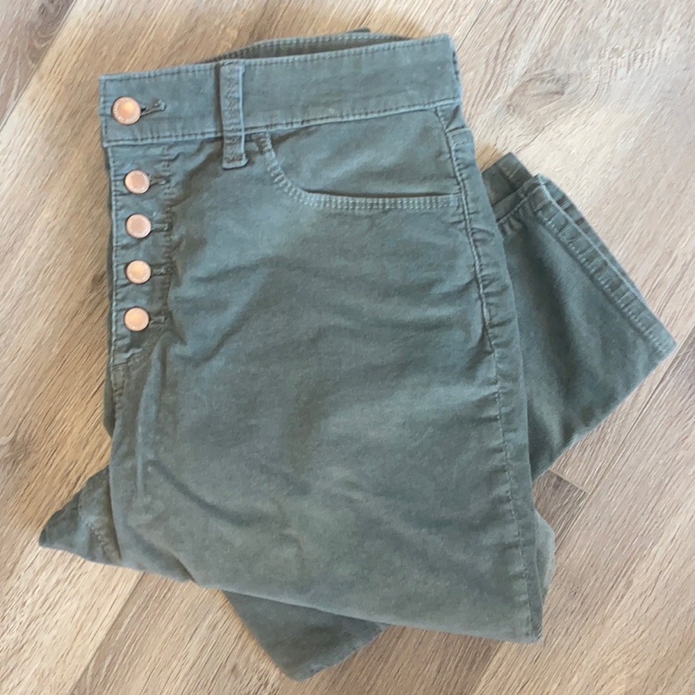 HIGH RISE CORDUROY SKINNY JEANS